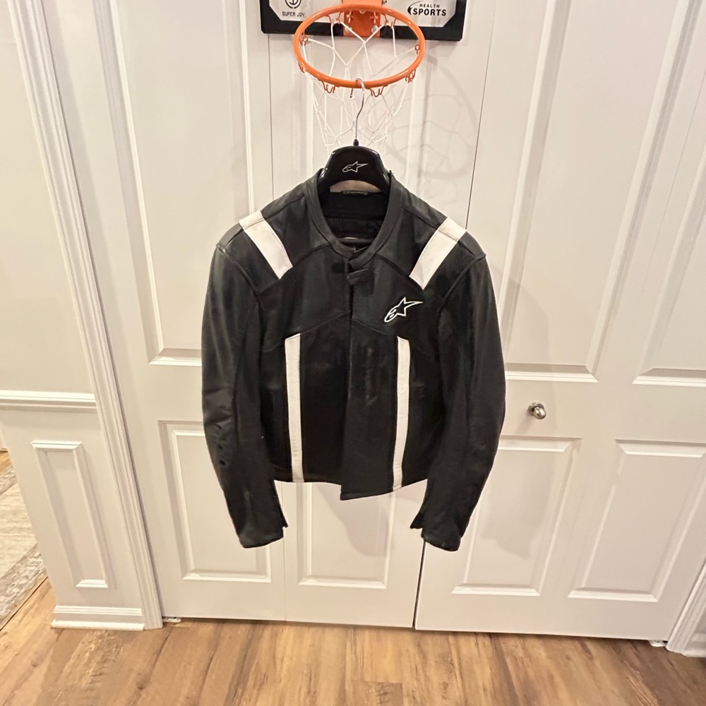 Alpinestars Black and White Men's Jacket Rod